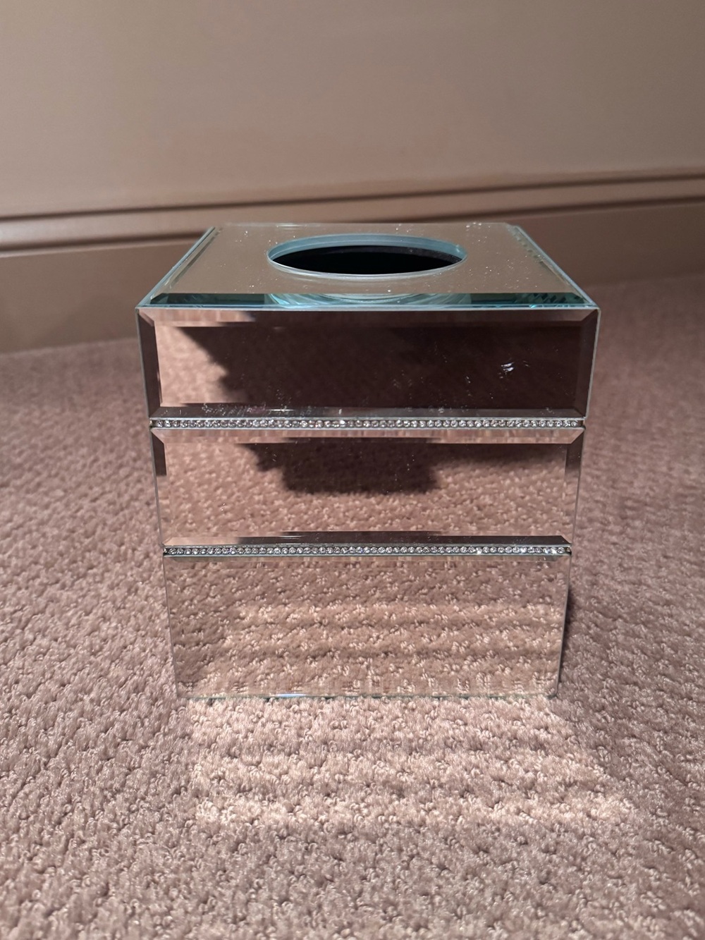 Rhinestone Tissue Box Cover